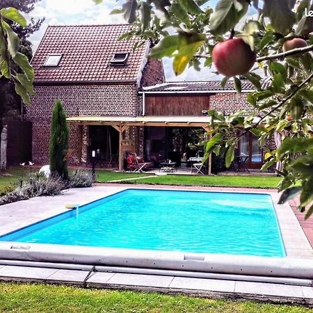 Chambres D Hotes ,Hotel ,Secret D'Une Nuit A Vicq Pres De Onnaing,Avec Piscine Esterno foto