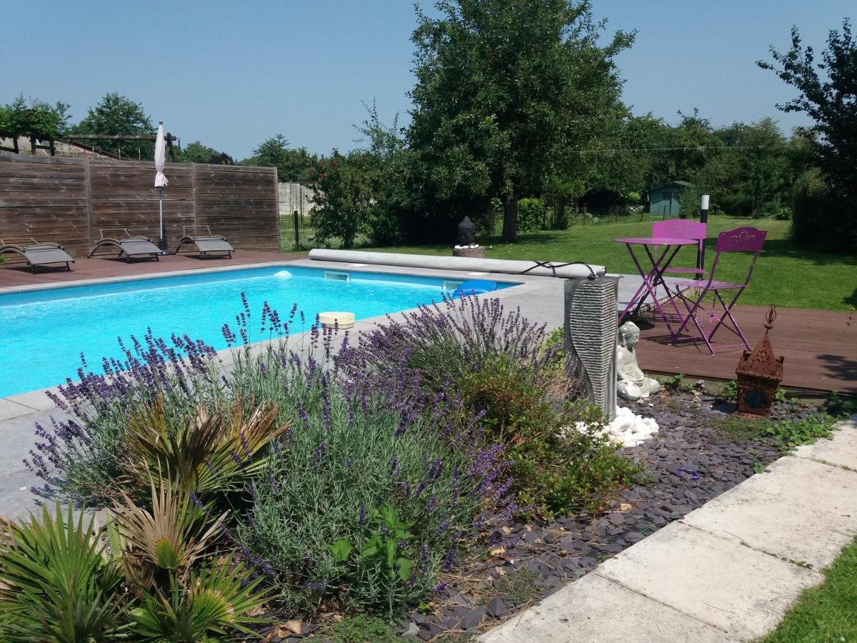 Chambres D Hotes ,Hotel ,Secret D'Une Nuit A Vicq Pres De Onnaing,Avec Piscine Esterno foto